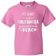 thumbnail image 3 of Inktastic My Aunt is a Firefighter and a Hero Youth T-Shirt, 3 of 5