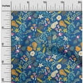 thumbnail image 1 of oneOone Cotton Poplin Twill Blue Fabric Floral Dress Material Fabric Print Fabric By The Yard 56 Inch Wide, 1 of 4