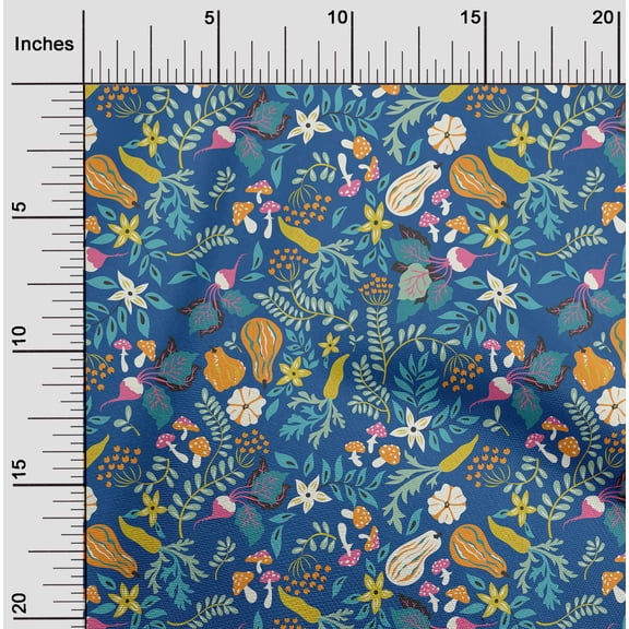 oneOone Viscose Chiffon Blue Fabric Floral Quilting Supplies Print Sewing Fabric By The Yard 42 Inch Wide