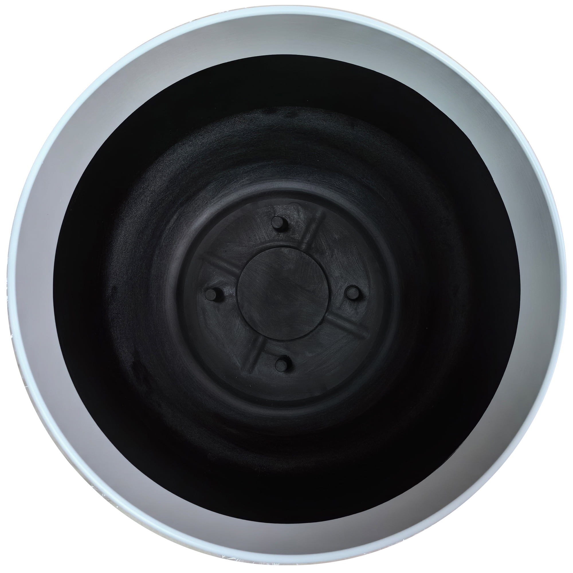 Mainstays Extra Large 22in Diameter Cream Aspen Resin Planter