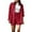 short sets 76#Red, variant on WAYUTE Short Sets Women 2 Piece Outfits Long Sleeve Lapel Button Down Basic Shirt Top and Shorts Solid Color Formal Outdoor Casual Wear