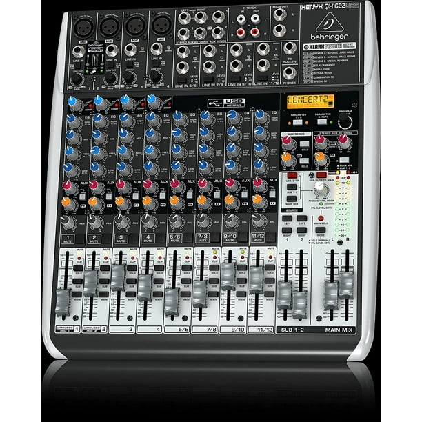 ammoon AG-8 Console de mixage portable 8 canaux Table de mixage audio  numérique + Alimentation fantôme 48 V Prend en charge la connexion  BT/USB/MP3 pour l'enregistrement de musique Réseau DJ Diffusion en