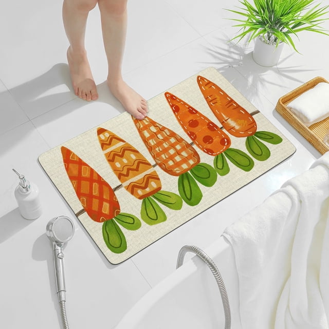 Puntoco Felpudo de cocina de Pascua, alfombra antideslizante para la entrada del hogar, alfombra decorativa para dormitorio