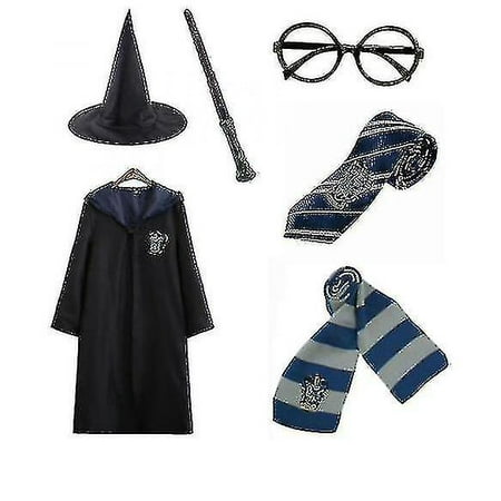 Harry Potter 6pc ensemble magicien magique déguisement Cape Cape Costume-1