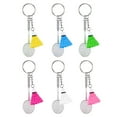 thumbnail image 3 of Badminton Keychain Metal Sports Charm Student Gift Bag Pendant, 3 of 8