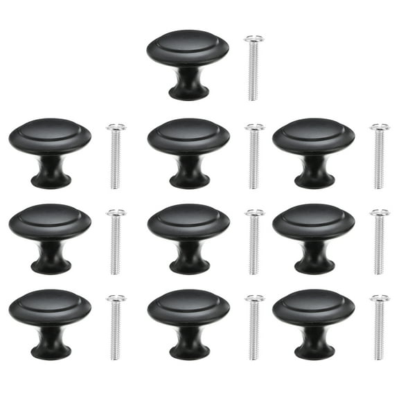 HOMOBABE Kitchen Cabinet Door Handles Mushroom Head 10 Sets 1.2x1.2x0.9in