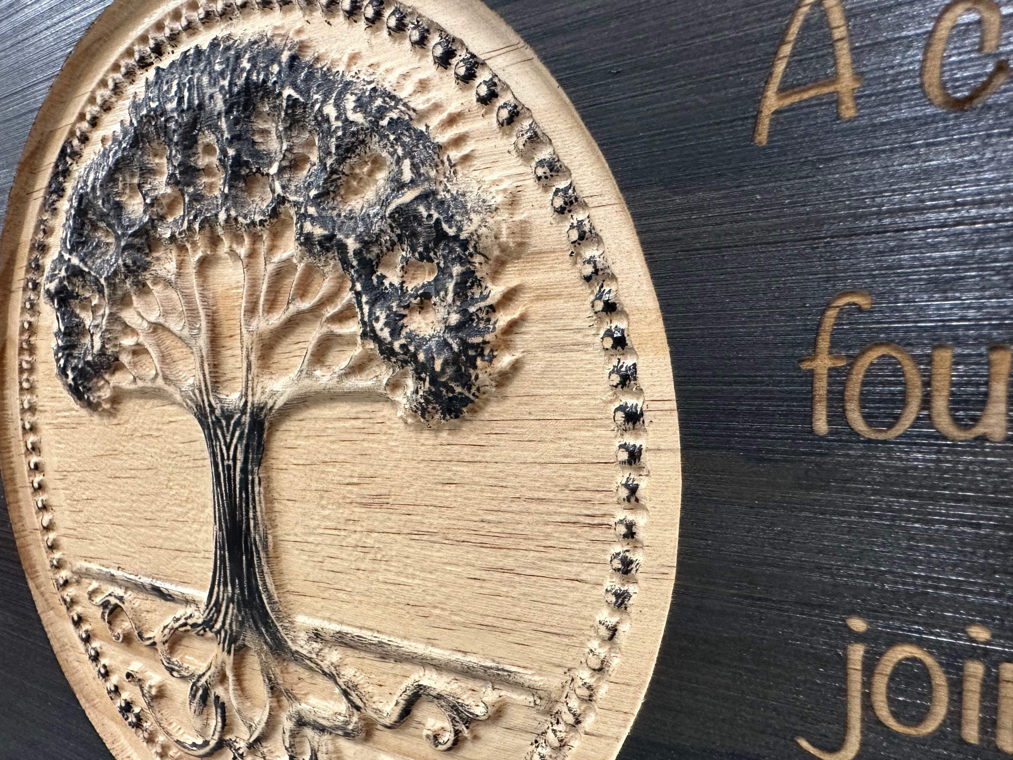 Bellewood Designs Our Family Tree Roots Wall Decoration Gun Safe - Securely Store Your Gun Safely in Plain Sight