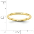 thumbnail image 3 of 10K Yellow Gold 10Ky 2mm Ltw Comfort Fit Band Size 13 Made In United States 1cfl020-13, 3 of 5
