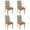 color317, variant on Retro Bohemian Dining Chair Covers for Kitchen Set of 4, Washable Stretch Slipcovers Featuring Vintage Tribal Patterns, Removable Polyester Seat Protectors for Farmhouse Chic Decor