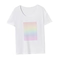 thumbnail image 4 of Camiseta para mujer, camiseta de verano con cuello redondo para desplazamientos, vacaciones, playa, regalo para mujer, 4 of 7
