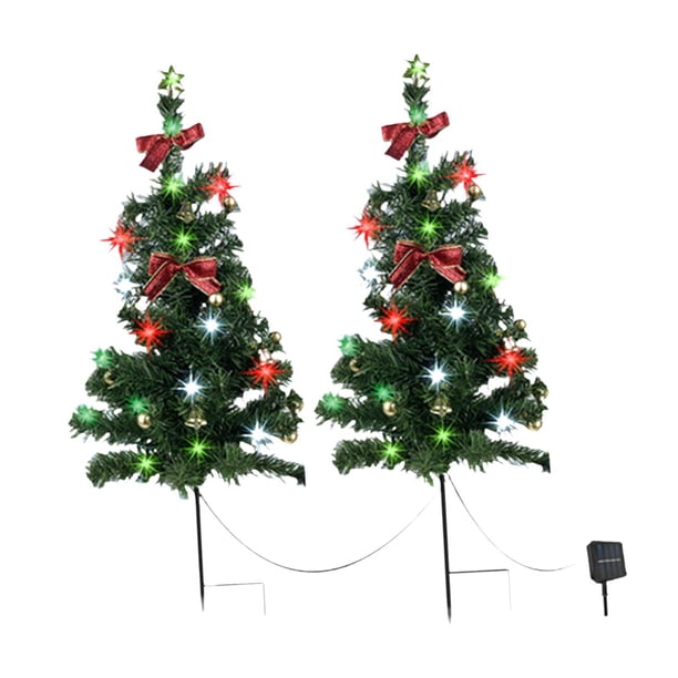 Luces solares para de Navidad, manualidades de decoración para exteriores, esculturas, lámparas decorativas de Navidad, lámparas de jardín para 1 2