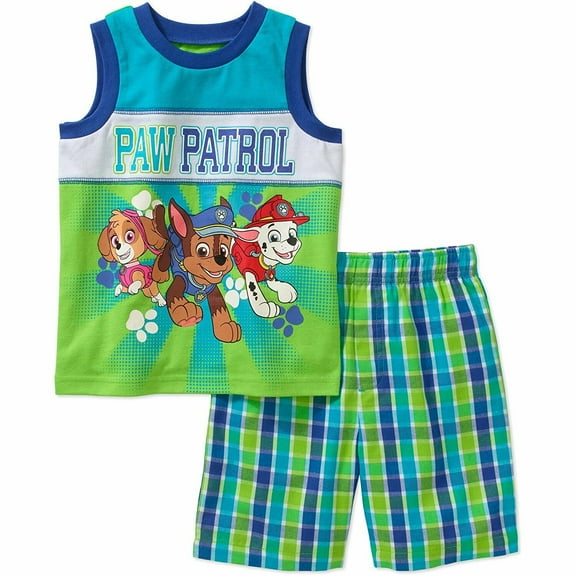 Nickelodeon Paw Patrol Tank Top Shirt Shorts Outfit Set Boy Size 5T