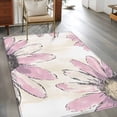 thumbnail image 3 of 3'x5' Area Rugs, Pink Spring Floral Indoor Outdoor Area Rug for Living Room Bedroom, Summer Flowers Botanical Retro Washable Bathroom Rugs Kitchen Floor Carpet Mats Home Decor Aesthetic, 3 of 8