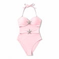 thumbnail image 7 of Lenago Tankini Swimsuits for Women Swimsuit Swim Suits for Women 2025 2026 European And Bikini Swimsuit forborder Solid Color Beach Vacation Bikini Pink M, 7 of 7