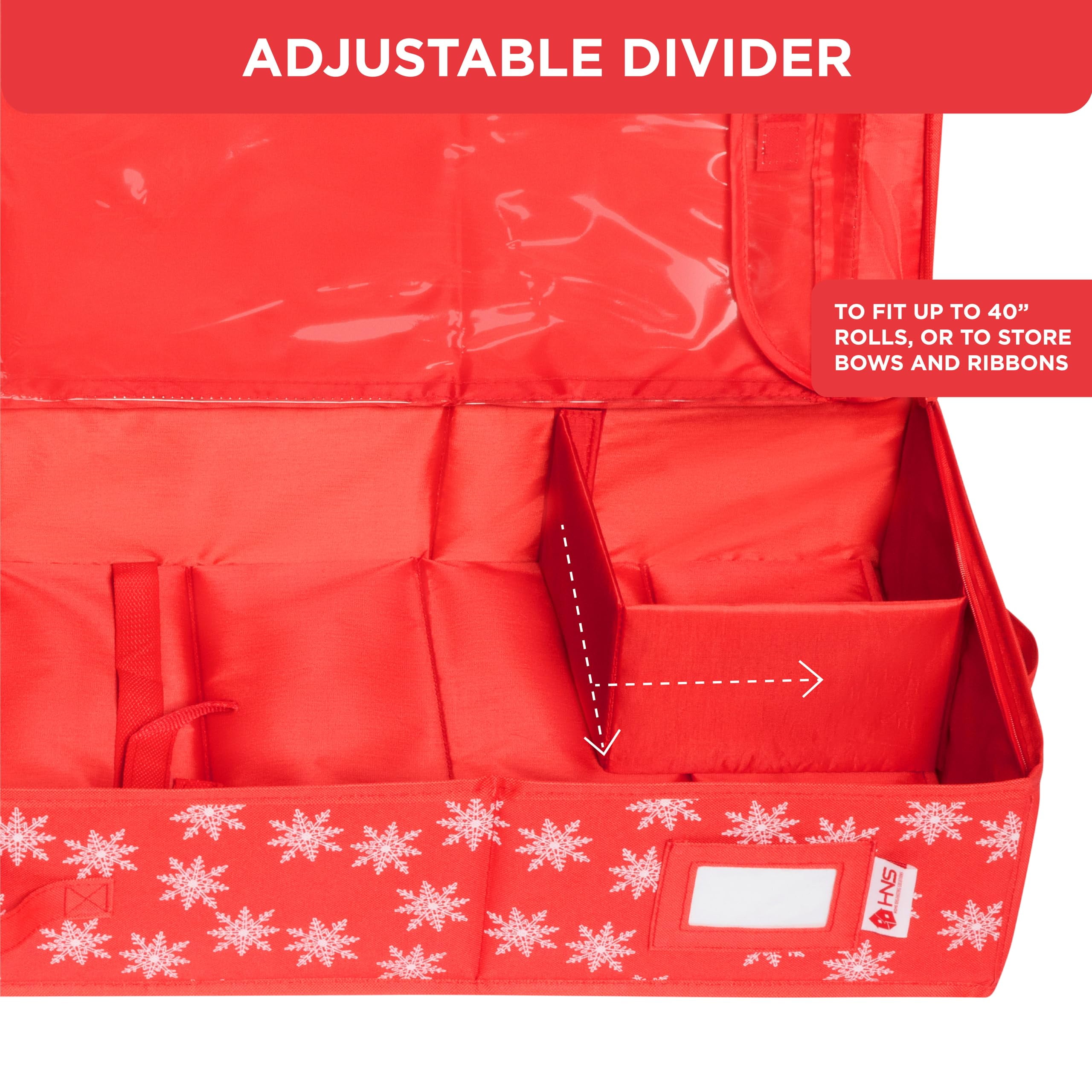 Timberlake 40-Roll Wrapping Paper Storage Container in Red and Green (Set  of 2)