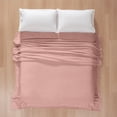 thumbnail image 3 of Hotel Style ™ Solid Oversized Soft Bed Blanket, Mystical Rose, 3 of 9