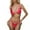 Red, variant on MGDXOX Bikini Sets for Women 2 Piece Halter String Spaghetti Strap Swimsuits Triangle Solid Fashion Bathing Suits Hot Pink S