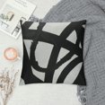 thumbnail image 2 of PRATYUS Home Pillow Case Black White Abstract Art Modern Throw Pillow Covers Cushion Decorative Pillowcase Square 22x22in, 2 of 5