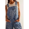 thumbnail image 3 of Datmelove Denim Overalls for Women Barrel Wide Leg Bib Baggy Jeans Adjustable Denim Romper Stretch Jumpsuit Y2K Pants, 3 of 5