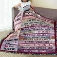 thumbnail image 6 of Bonus Mom Gifts from Bonus Daughter Son Mothers Day Blanket Gifts for Stepmom Birthday Gifts for Bonus Mother Stepmother Christmas Thanksgiving Gifts Throw Blankets 50"x60", 6 of 6