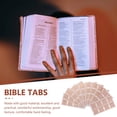 thumbnail image 3 of 14xBlankStickers BibleIndexTabs Cuir Rose Doré Design Pratique Onglets de Lecture Usage Personnel, 3 of 9