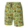 thumbnail image 5 of Naloa Cute Tractor Men's Beach Shorts, Surfing shorts, Swim trunks, Quick Dry Swim Trunks for Surfing Beach Fun - Small, 5 of 9