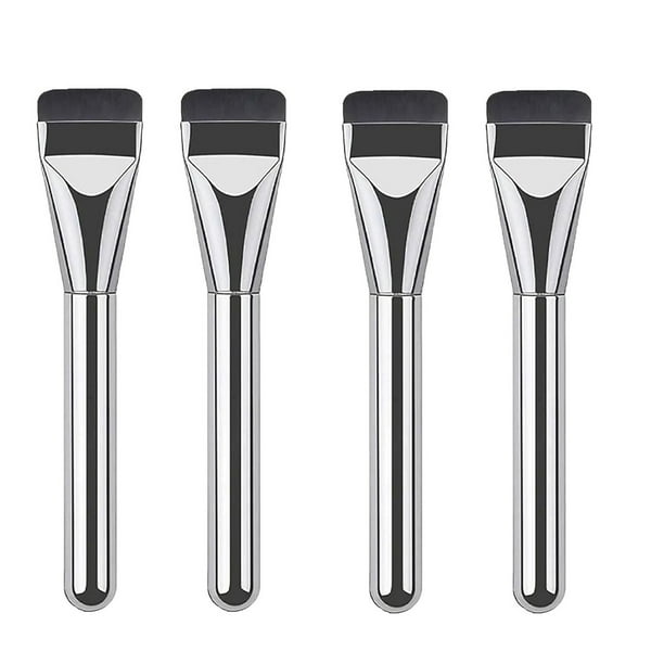 Brochas de maquillaje, brocha plana para base de maquillaje, brocha para corrector ligero, brocha plana para base de maquillaje, brocha fina para difuminar líquidos y polvos, brochas para labios