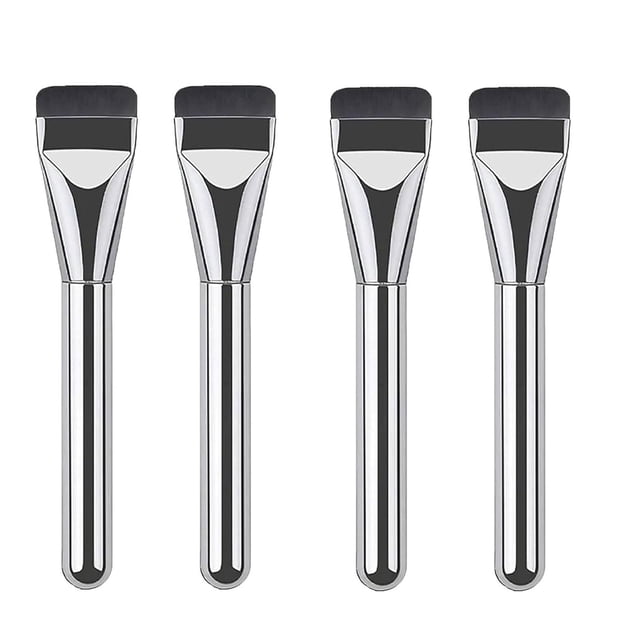 Brochas de maquillaje, brocha plana para base de maquillaje, brocha para corrector ligero, brocha plana para base de maquillaje, brocha fina para difuminar líquidos y polvos, brochas para labios