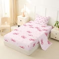 thumbnail image 2 of Erosebridal Cute Bowknot Kids Twin Sheet Sets, Triangle Abstract Bedding, 3-Piece, 2 of 5