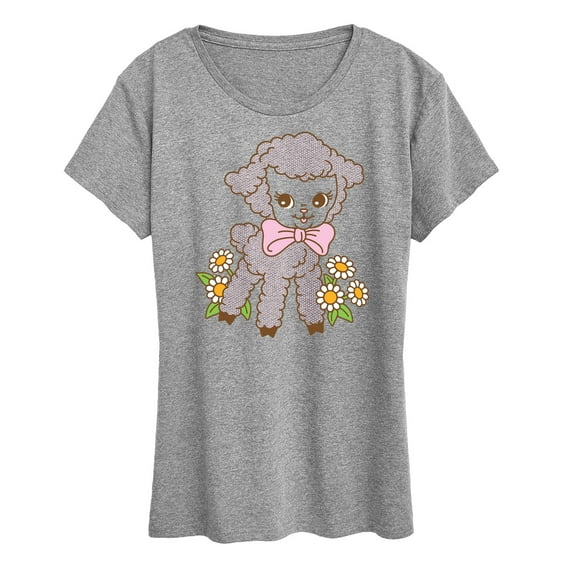 Instant Message - Vintage Lamb - Women's Short Sleeve Graphic T-Shirt
