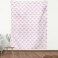 thumbnail image 3 of Ambesonne Flamingo Fabric by the Yard Upholstery, Hand Drawn Sketched Birds, 10 Yards, Hot Pink and White, 3 of 4