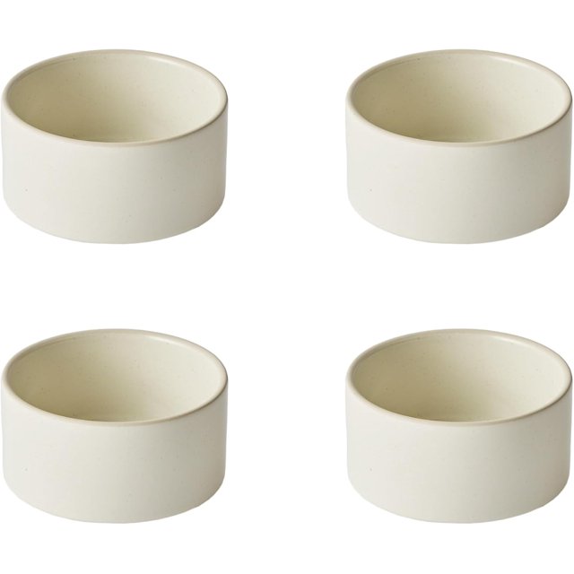 Odense Multicolor Ramekins(Set of 4) - Colorful Ceramic Ramekins - For Soufflé, Custard, Pudding, Ice Cream, Dipping Sauce Dish - Modern & Minimal Design, Stackable - Microwave & Dishwasher Safe