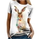 thumbnail image 1 of Tops de moda para mujer, divertidas camisetas informales holgadas con estampado, blusa, camisa estampada Fridja bn2046, 1 of 9