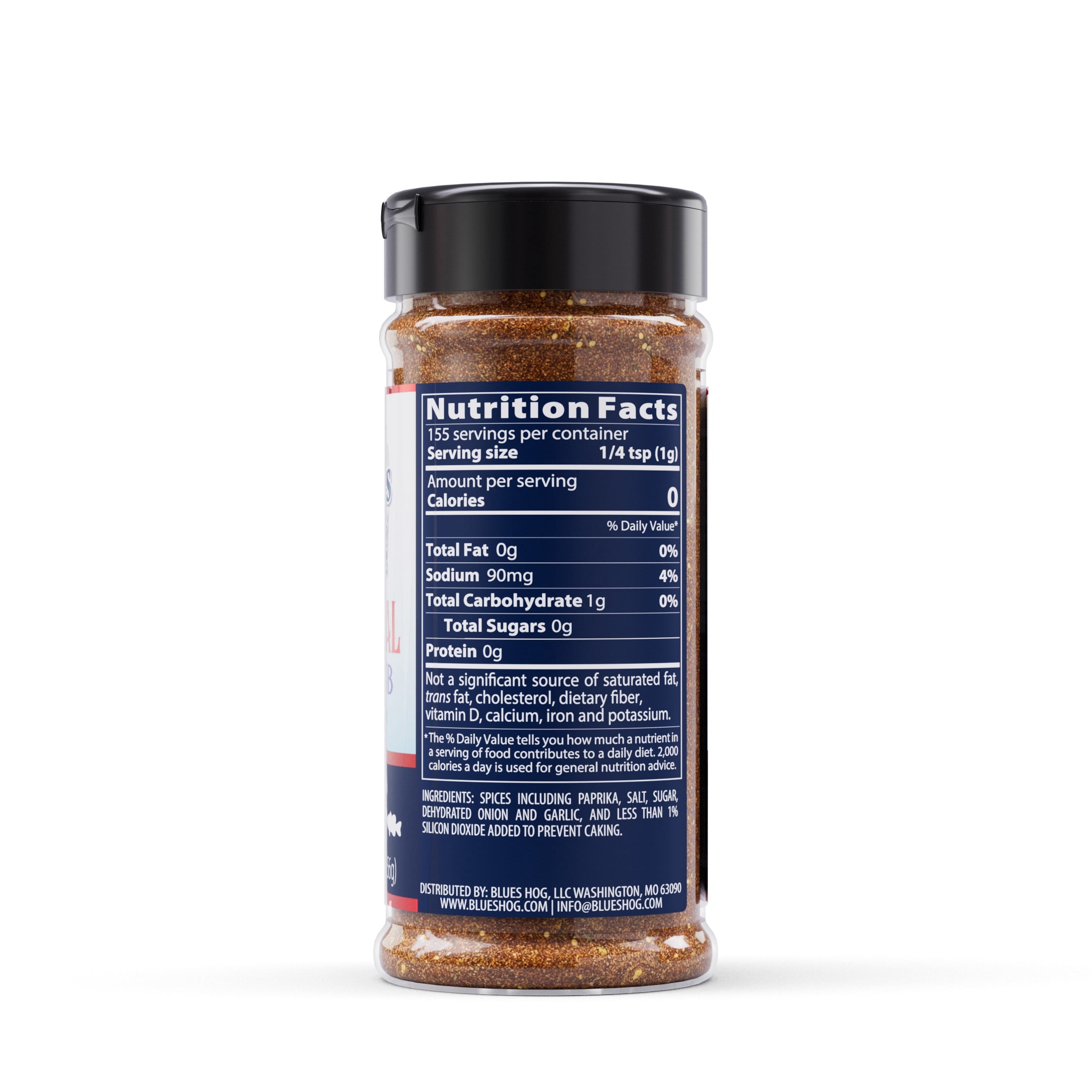 Blues Hog Original Dry Rub Seasoning, Gluten Free, 5.5 oz