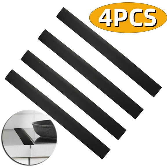 Stove Gap Covers Stove Guard for Gas Stoves Oven Gap Filler Stove Counter Gap Silicone Kitchen Gap Cover for Seals Spills 4Pcs
