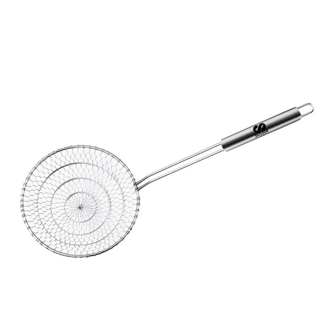 Colador de araña, colador de cocina, cucharón, colador con mango ergonómico, cucharón, colador de Pasta, cuchara para frutas, hornear verduras 44x18cm