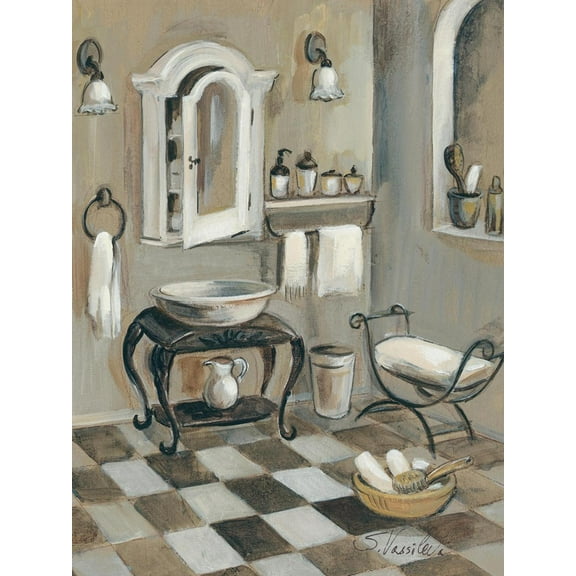 Art.com French Bath IV Art Print by Silvia Vassileva, 12" x 16"