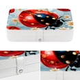 thumbnail image 4 of Seven Starred Ladybird PU Leather Necklace Organizer Jewelry Box Earring Organizer with Removable Compartment, Portable, 4 of 6