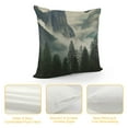 thumbnail image 4 of JEUXUS  Decorative Throw Pillow Cover National Park Nature Mountain Trees Mist Couch Pillow Cover Cushion Case for Modern Simple Farmhouse Style Decor, 4 of 5