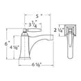 thumbnail image 4 of Intrigue Single control Lavatory Faucet in Beautifully Polished Chrome Finish. - Remode Bathroom Decor Shower Sink Counter Top, 4 of 6
