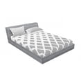 thumbnail image 3 of Ambesonne Geometric Fitted Sheet & Pillow Sham Set, Black White Squares, Twin, Black and White, 3 of 3