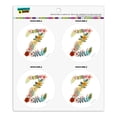 thumbnail image 1 of Letter Z Floral Monogram Initial Refrigerator Fridge Locker Vinyl Circle Magnet Set, 1 of 4