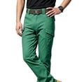 thumbnail image 7 of Pants for Men, Men's Casual Cargo Pants Straight Leg Stretch Pants Fashion Joggers Hiking Travel Trousers with Pockets Green XL, 7 of 7