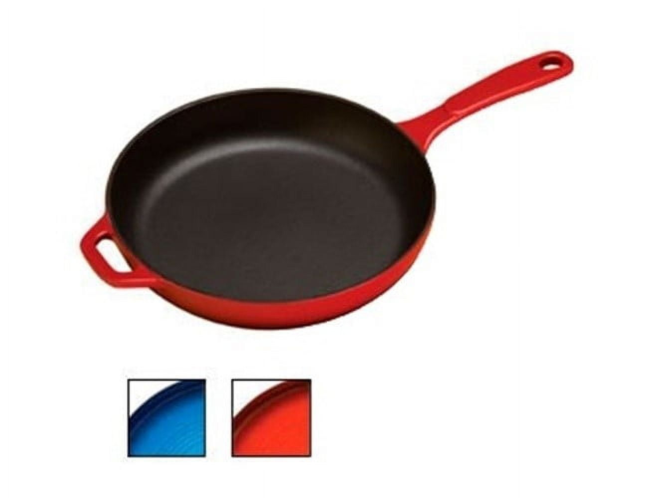 Get 3 Pc Enameled Cast Iron Skillet Set - Red Gracious Home Latest Fashion  with Stylish Designs and Top-Notch Quality