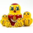 thumbnail image 6 of 10pcs Animal Pattern Wooden nesting toys Russian Nesting Dolls Matryoshka stacking dolls (Duck), 6 of 7