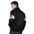 thumbnail image 2 of Men's Starter Black Las Vegas Raiders Triple Option Satin Varsity Vintage Logo Full-Snap Jacket, 2 of 2