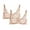 Beige, variant on BVOFAR Women's Sheer Lace Bras Floral Thin Bralettes Full Coverage Mesh Bra Soft Comfy Everyday Bras 2 Pcs