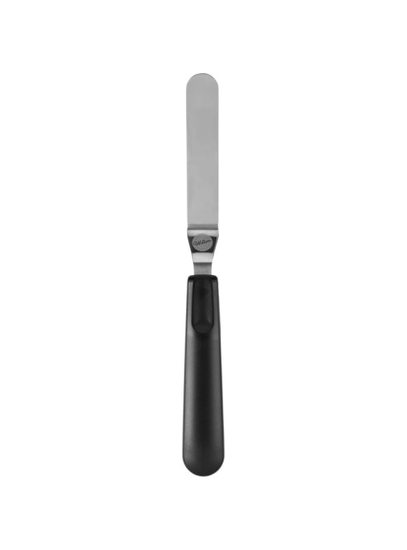 Wilton Angled Icing Spatula with Black Handle, 9-Inch