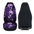 thumbnail image 5 of Yuyamidu Purple Skull Rose Car Front Seat Covers Elastic Fabrics Universal Front Seat Cover Removable Automotive Accessories Easy Installation Suitable for Cars, SUV and Trucks, 5 of 7