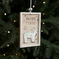 thumbnail image 2 of Lilixerw Carved Wooden Christmas Sign Pendant,Holiday Tree Ornament with Bear Scene,Festive Wall & Door Hanging Decor,4.29Inch Beige, 2 of 6